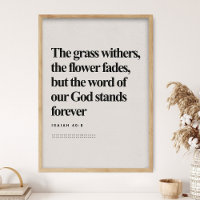 Isaiah 40:8, Bible Verse, Modern Bible, Scripture