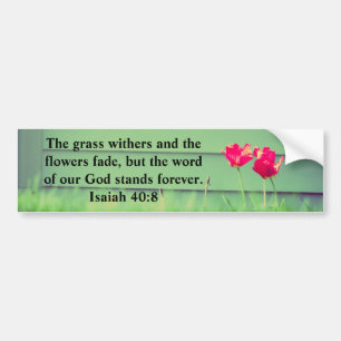 Isaiah 40:8 bumper sticker
