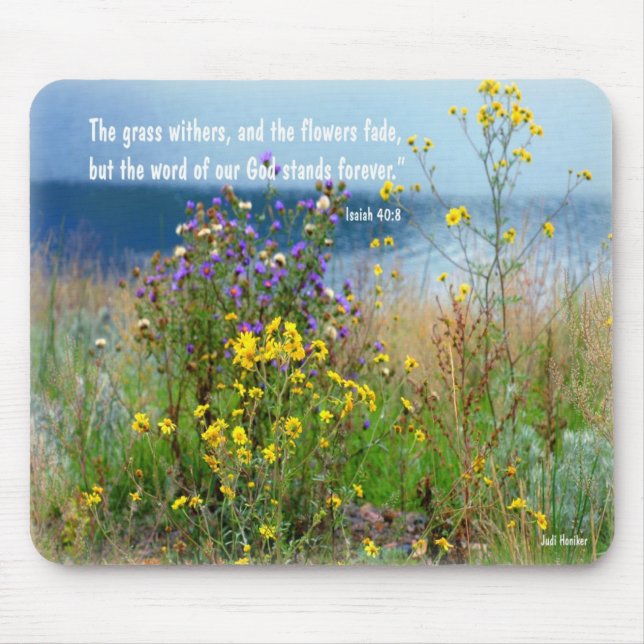 Isaiah 40:8 mouse mat (Front)