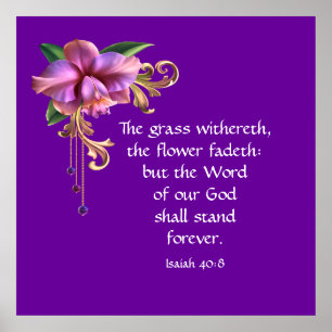 Isaiah 40:8  poster