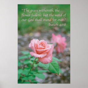 Isaiah 40:8 poster