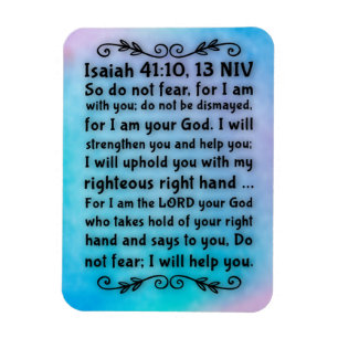 Isaiah 41:10; 13 Bible Verse  Magnet