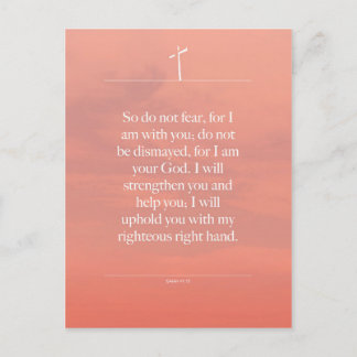 Isaiah 41-10 Bible inspiration quotes Postcard