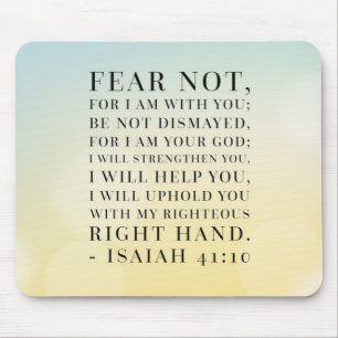 Isaiah 41:10 Bible Quote Mouse Mat