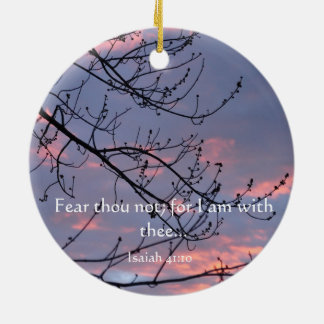 Isaiah 41:10 Bible Verse Ceramic Tree Decoration