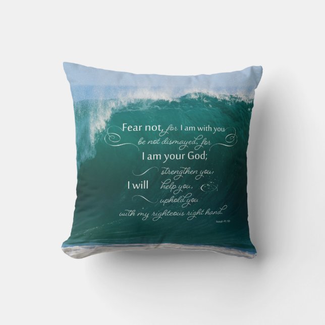 Isaiah 41 10 Bible Verse Pillow (Front)