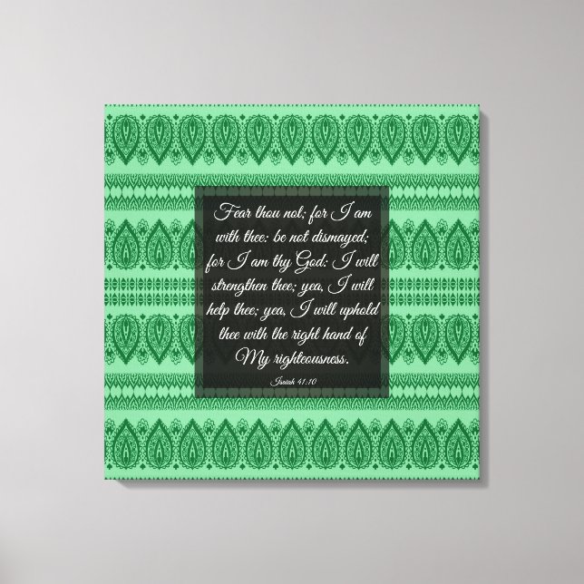 Isaiah 41:10  canvas print (Front)