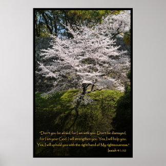 Isaiah 41:10 Christian Bible Verse Poster