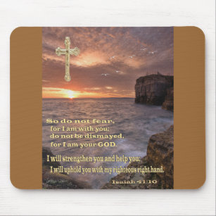 Isaiah 41: 10 christian gifts mouse mat