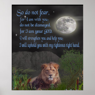 Isaiah 41:10 christian poster