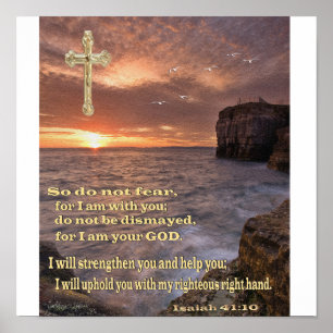 isaiah 41 10 christian poster