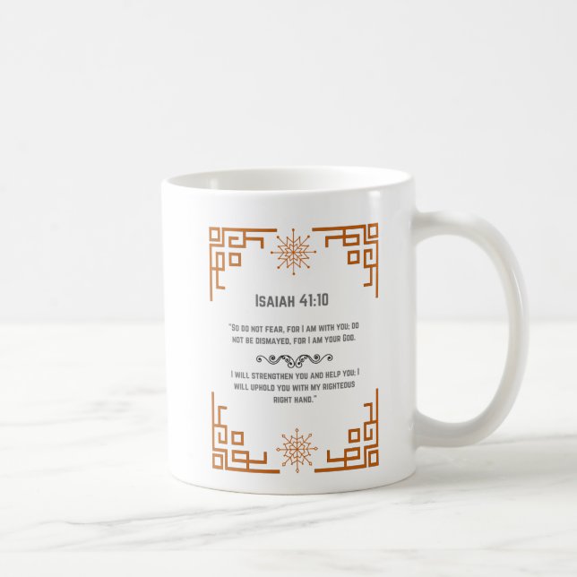 Isaiah 41:10 coffee mug (Right)