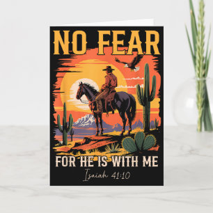 Isaiah 41_10 Cowboy Bible Verse Christian Western  Card
