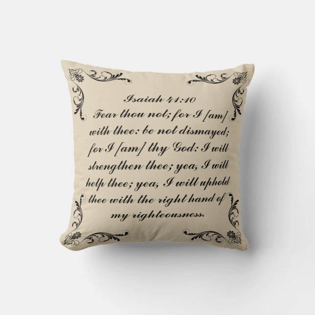 ISAIAH 41:10 CUSHION (Front)