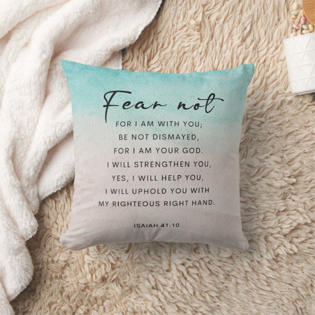 Isaiah 41:10 Fear Not Cushion (Blanket)