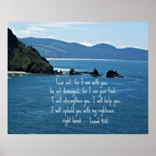 Isaiah 41:10 Fear not for I am with you... Poster