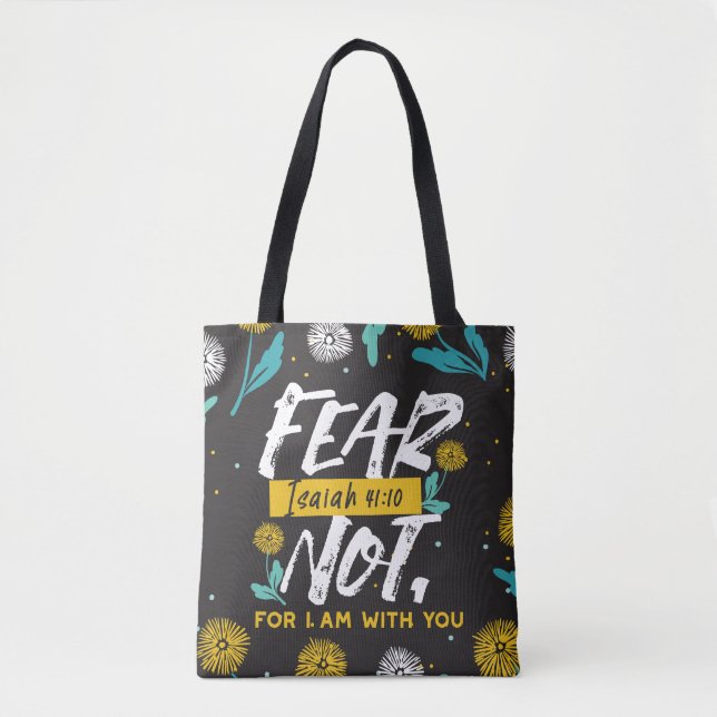 Isaiah 41:10 - Fear Not Inspirational Bible Tote (Front)