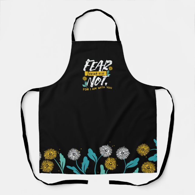 Isaiah 41:10 - Fear Not Inspirational Bible Verse  Apron (Front)