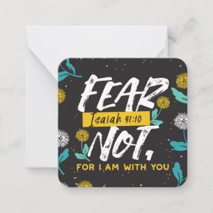 Isaiah 41:10 - Fear Not Inspirational Bible Verse  Card