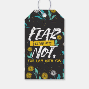 Isaiah 41:10 - Fear Not Inspirational Bible Verse  Gift Tags
