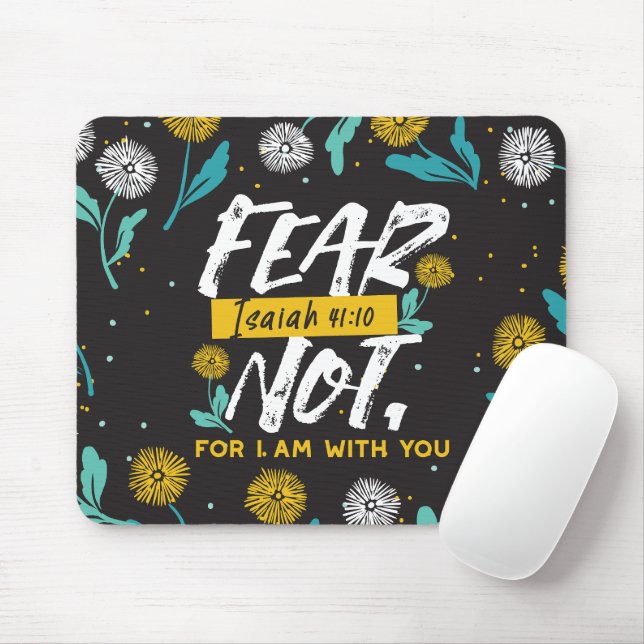 Isaiah 41:10 - Fear Not Inspirational Bible Verse  Mouse Mat (With Mouse)