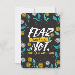 Isaiah 41:10 - Fear Not Inspirational Bible Verse  Thank You Card