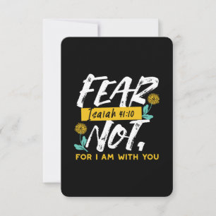 Isaiah 41:10 - Fear Not Inspirational Bible Verse Thank You Card