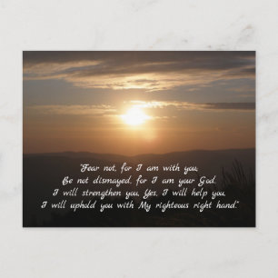 Isaiah 41;10   Inspirational Postcard
