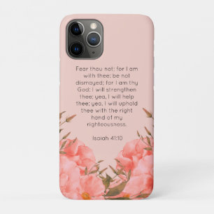 Isaiah 41:10 iPhone 11 Pro Case Pink Florals