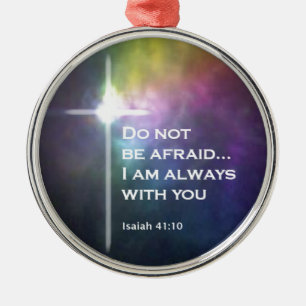 Isaiah 41:10 metal tree decoration