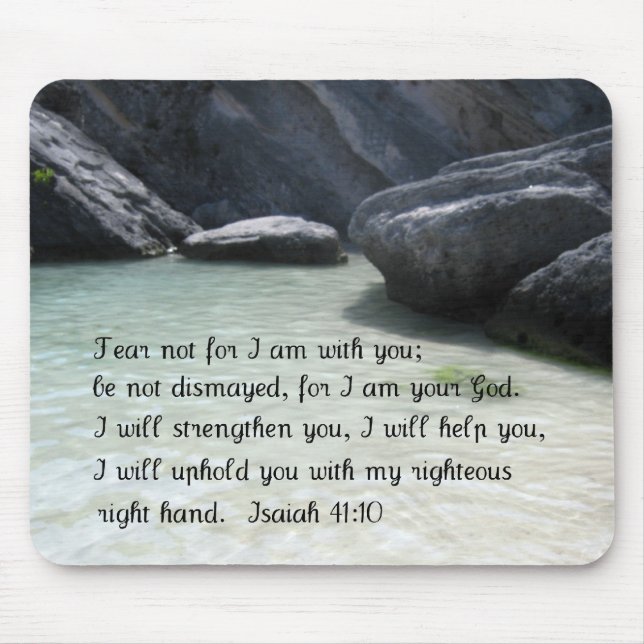 Isaiah 41:10 mouse mat (Front)