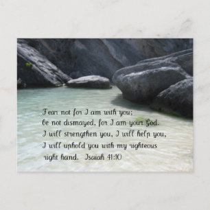 Isaiah 41:10 postcard