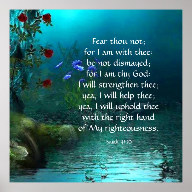 Isaiah 41:10  poster (Front)