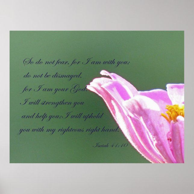 Isaiah 41:10  poster (Front)