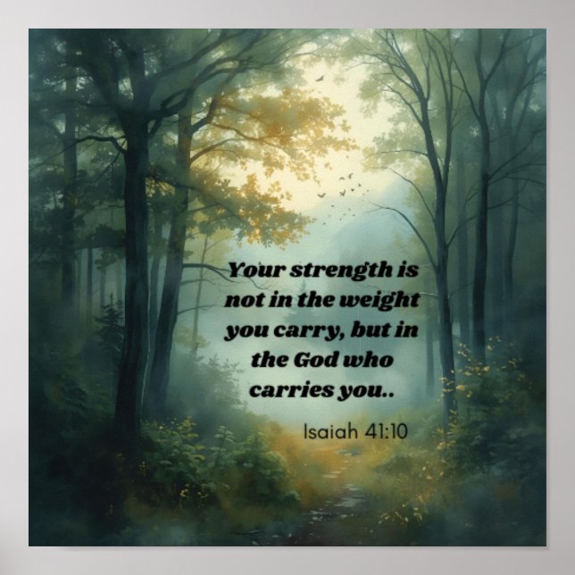 Isaiah 41:10 poster (Front)