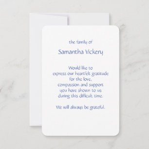 Isaiah 41:10 Scripture Funeral Thanks Custom Thank Thank You Card