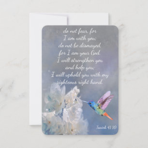 Isaiah 41:10 Scripture Funeral Thanks Custom Thank You Card