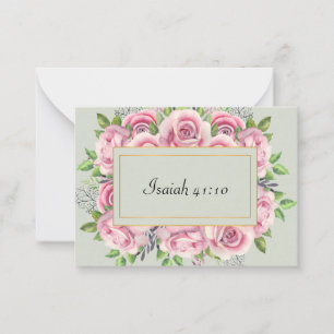 Isaiah 41:10 Scripture Note Card
