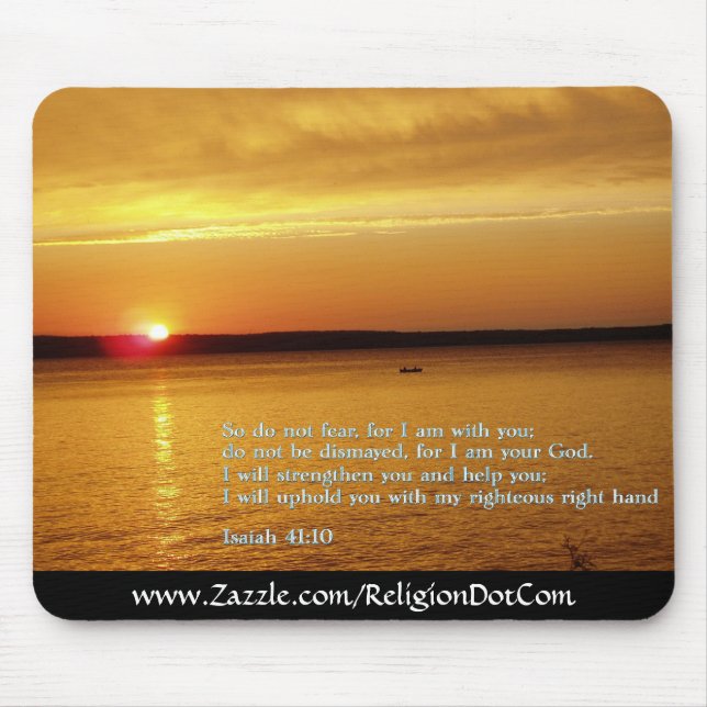 Isaiah 41:10  Sunset Mouse Mat (Front)