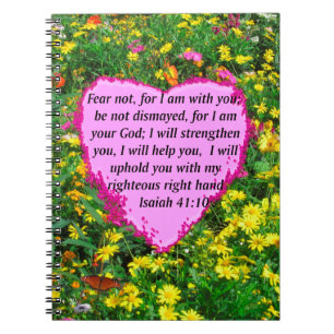 ISAIAH 41:10 WILDFLOWER PHOTO DESIGN NOTEBOOK