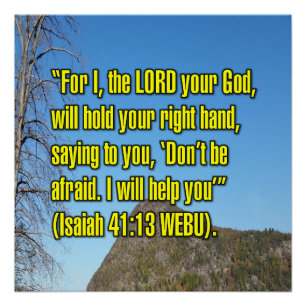 Isaiah 41:13 WEBU Poster