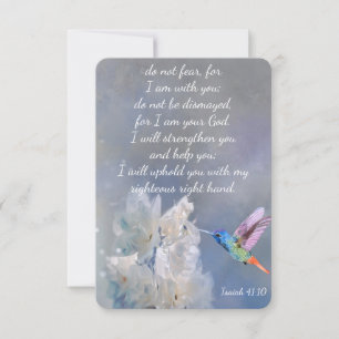 Isaiah 41:1 Bible Scripture Thanks Custom Thank You Card