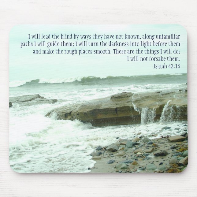 Isaiah 42:16 mouse mat (Front)