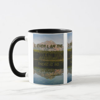 Isaiah 43:11 KJV Bible Verse Pic Two-Tone Mug