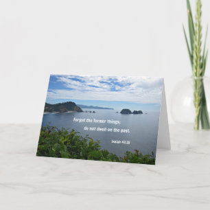 Isaiah 43:18 Forget the former things; do not... Card