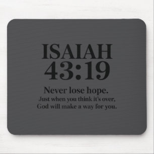 Isaiah 43_19 Bible Verse Christian Saying  Mouse Mat