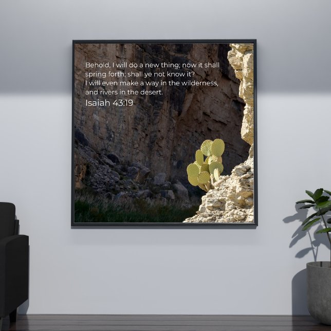 Isaiah 43:19 KJV Wall Art – Scripture Poster (Creator Uploaded)