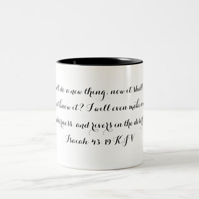 Isaiah 43:19 mug (Center)