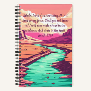 Isaiah 43:19 Notebook River Desert 