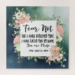 Isaiah 43:1 Fear Not For I Have Redeemed You Bible Jigsaw Puzzle